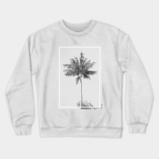 Palm Tree with Border Crewneck Sweatshirt